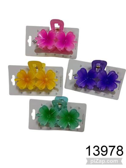 Imagen de BROCHE FLOR VERDE/VIOLETA/AMARILLO/ROSA 3.26